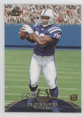 2011 Topps Prime Gold 66/699 Delone Carter #14 Rookie RC 2u3
