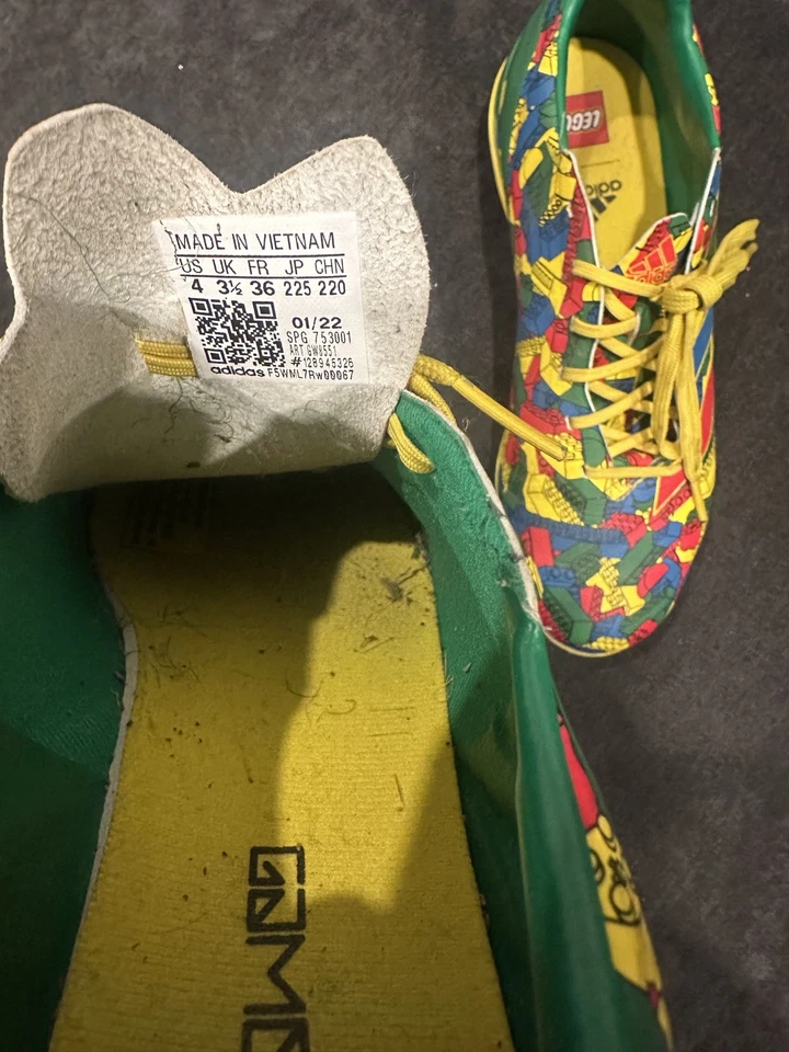 Adidas X Lego Gamemode Turf Soccer Cleats ~ Kids Turf Shoes Size 4 - Image 2 of 3