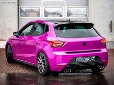 FOX Duplex Sportauspuff mit Klappe Seat Ibiza 6F 1.5 je 2x76mm doppelw. schräg