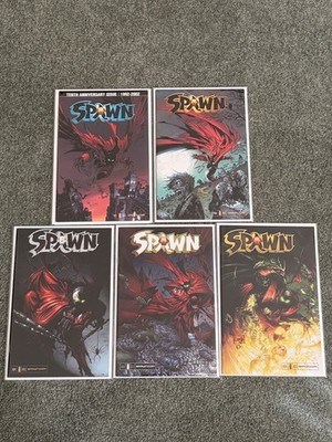 Spawn 117 118 121 122 123. Image Comics. McFarlane, Capulla.