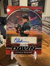2025 Leaf Baseball Nation Caden Bodine Orioles Prospect Auto RC #/2