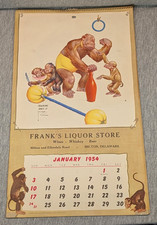1954 Franks Liquor Store Milton, DE Advertisi...