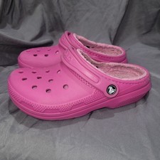 Crocs Classic Lined Clogs Pink Mens 4 Womens ...
