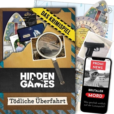 HIDDEN INDUSTRIES Hidden Games – Tödliche Überfahrt - Deutsch - Realistisches Krimispiel - Escape