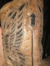 Cute CORRAL brand women's 7 M cowboy boots line dancing genuine leather sequin a