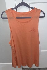 Spiritual Gangster Coral “Find Joy In The Journey” Activewear Tank Top Size L