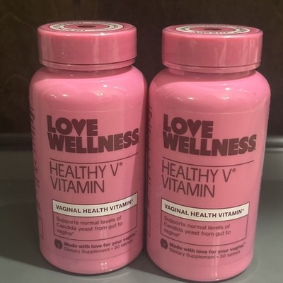 Love Wellness Healthy V Vitamin | Women's Vaginal Health Supplement lot of 2