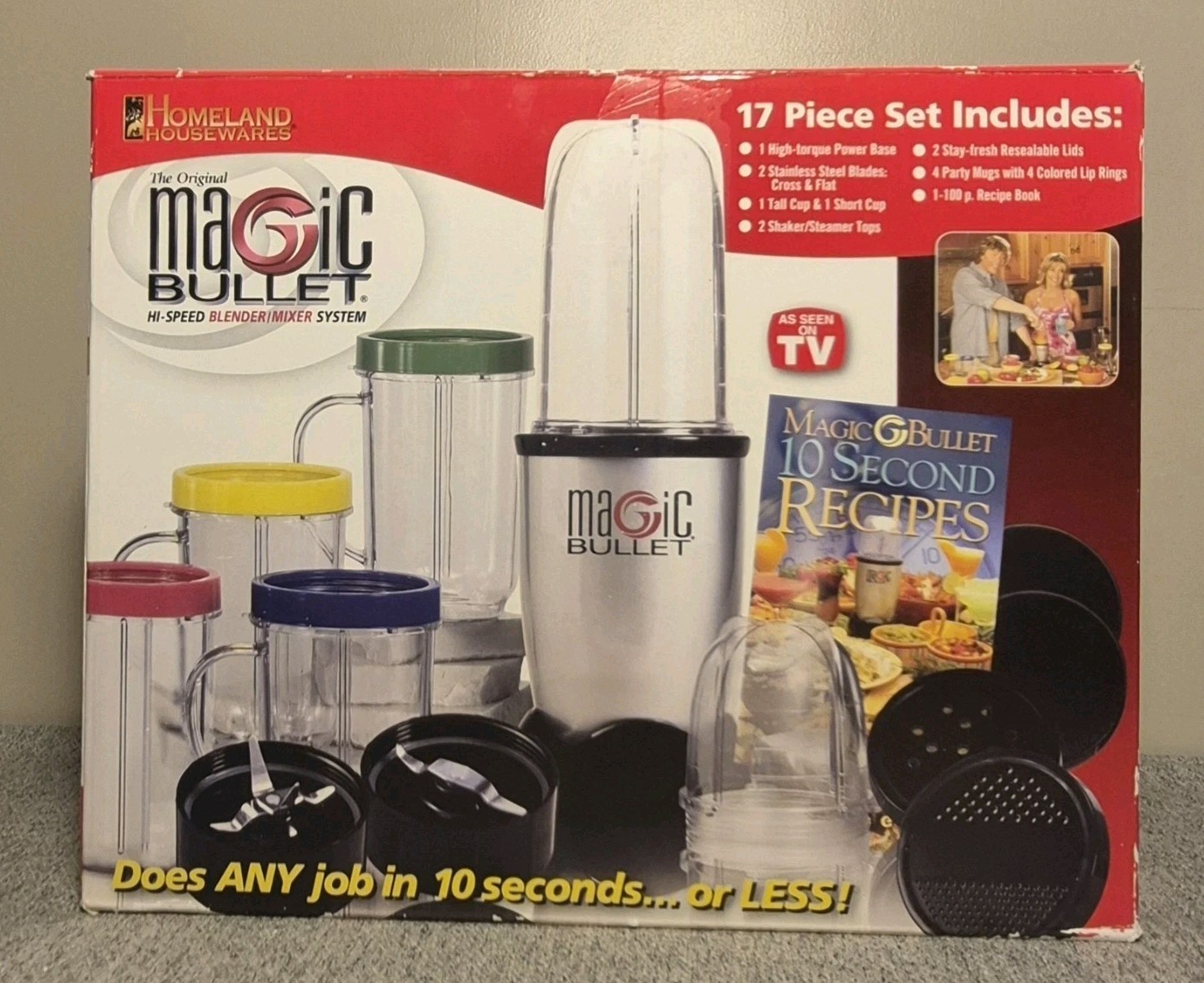 The Original Magic Bullet 17 Pc Hi Speed Blender Mixer Syste