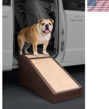 Stramp Stair and Ramp Combination for Dogs/Cats, Coffee Bean Easy Step, Lig...