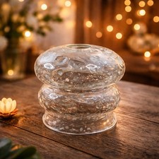 Globe d’applique en verre bullé – Design vintage / rétro – Luminaire