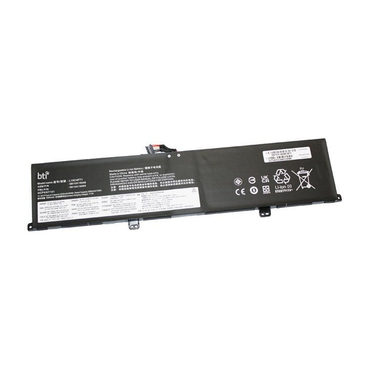 BTI SB10X19047 compatible 80Wh 4-cell battery for LENOVO THINKPAD P1 G3 X1 EXTRE