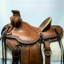 Western Saddle Roping Ranch Work Equestrian Trail Horse Wade Tree A Fork Premium