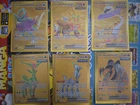 lot de 6 carte de pokemon Forces temporelles Ex Gold Feu-perçant, Chef-de-fer +