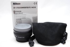 Excellent Nikon AF-S FX TC-14E III 1.4x Nikon Teleconverter Lens