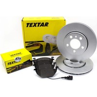 Textar Bremsscheiben Ø256 + BeläGe Vorne Pr: 1LQ, 1ZF FÜR Audi A3 Seat Leon VW