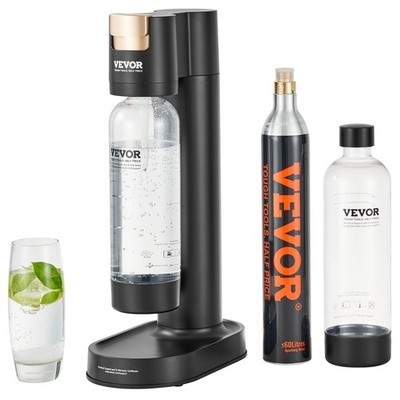 Carbonated Water Maker with 2x1L BPA-free Bottles & 60L CO2 Cylinder
