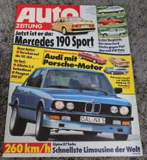 Auto Zeitung 18/1983 Mercedes 190 D, 190 E 2.3-16 W 201, Alfa Romeo Alfetta 2.4