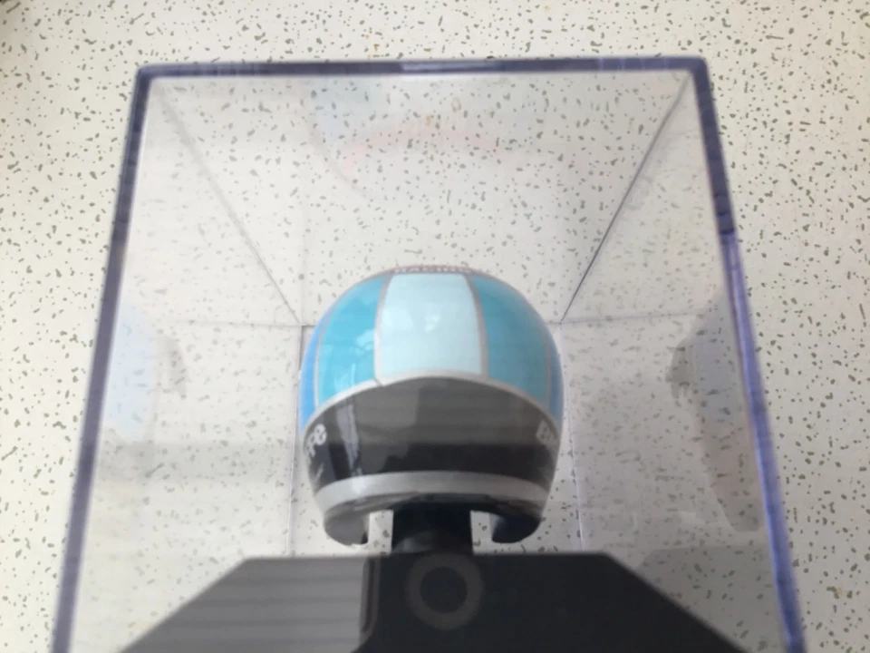 A NANNINI 1996 DRIVERS HELMET Miniature F1 CASED MODEL MINICHAMPS 1:8 New - Image 3 of 4