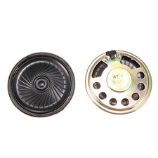 10 Pcs 45mm 8 Ohm 0.5W Metal External Magnetic Speaker Loudspeaker Gold Tone