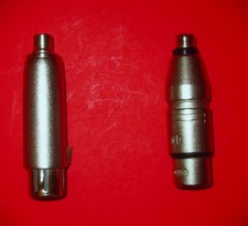 3 Pin XLR Female to RCA Female Audio Adapter Plug Connector