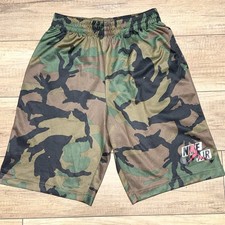 Nike Air Jordan Camoflage Stretch Pockets Athletic Basketball Shorts Boys L
