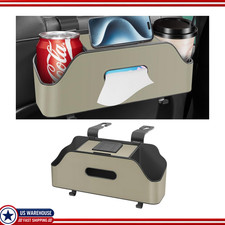 Car Seat Back Organizer Cup Holder And Hooks Multi-functional Headrcolor Beige Car Seat Back Organizer Cup Holder And Hooks Multi-functional Headrcolor Beige