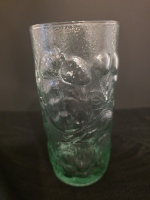 Vintage Libby Green Fruit Glass Tumblers Set Of 8