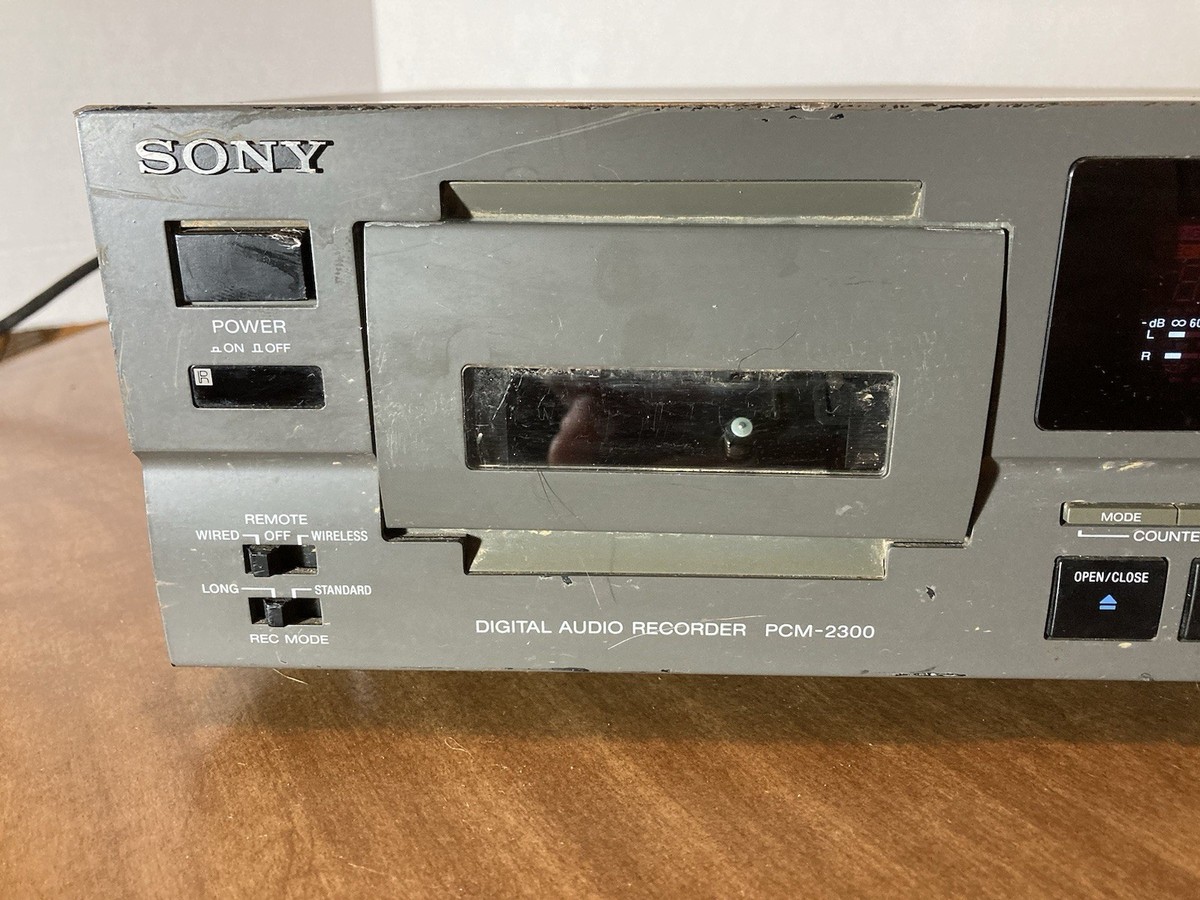 SONY PCM-2300 DAT Player Recorder Deck for Parts Repair | eBay