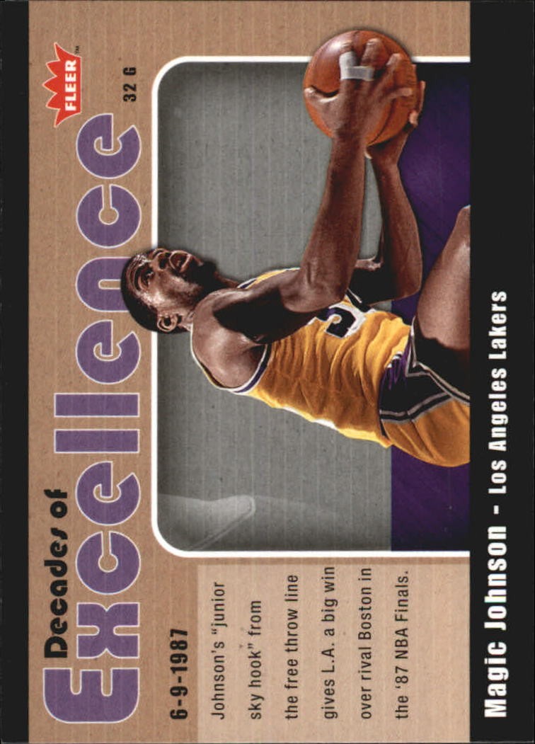 2007-08 Fleer Decades of Excellence #2 Magic Johnson - BSK