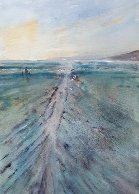 Bild-Picture - Aquarell- Original - Sea - Meer - Seascape - ca. 20 X 30 cm