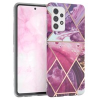 FüR Samsung Galaxy A52 / A52S 5G Imd SchutzhüLle Tpu Handy HüLle Case Back Beere