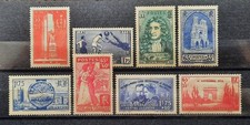 France 1938 Lot 8 timbres n° 395 à 397 + 399 à 403, NEUFS*, Cote=57€