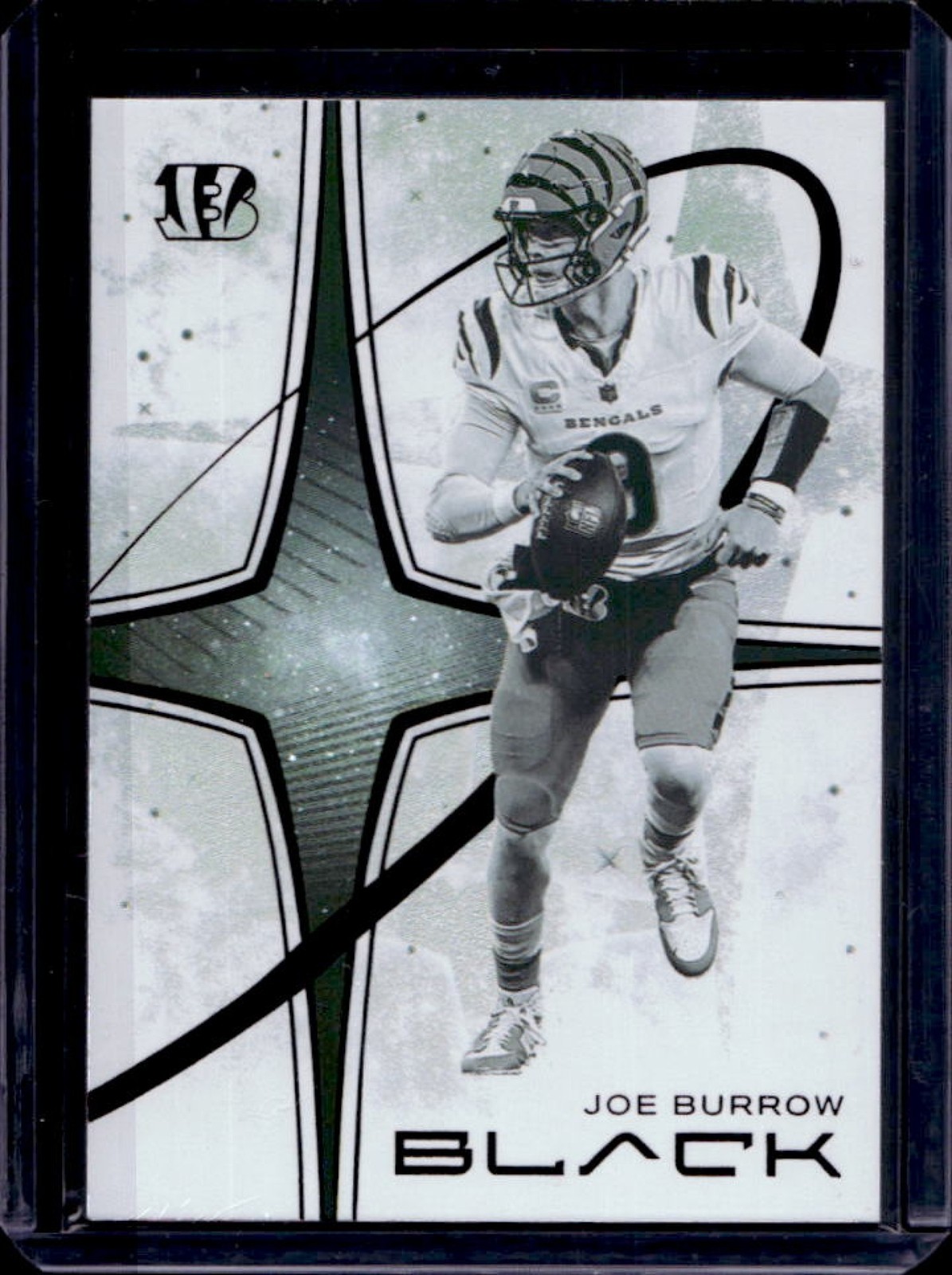 2025 Panini Black Joe Burrow White Night SP #1 Bengals