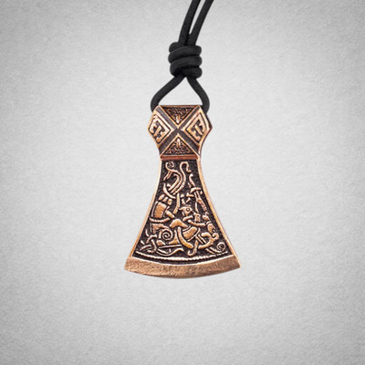 Anhänger Wikinger Axt Nordische Halskette Amulett Wikinger Schmuck LARP