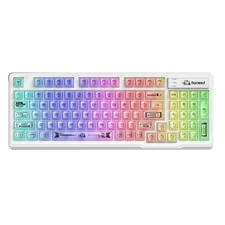 ZIYOU LANG M95 Wired Gaming Membrane Keyboard RGB  Transparent  94 Silent Keys