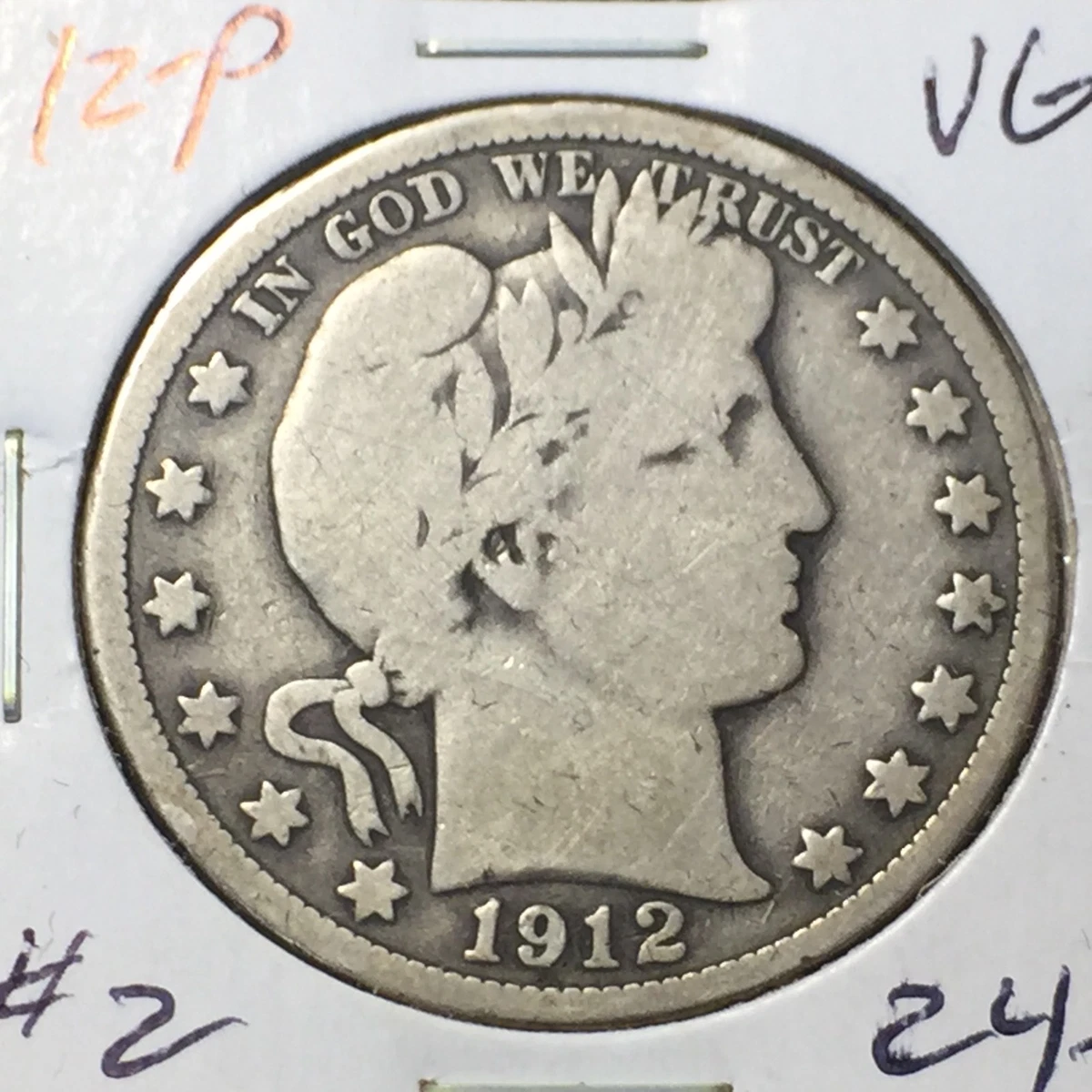 1912 Year Barber Half Dollars (1892-1915) for sale | eBay