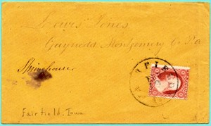U.S. Scott : 26 with cancel : Fairfield, Iowa     / MB-796