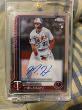 2025 Topps Chrome Rookie Autographs Michael Helman #RA-MH (AU RC) Auto