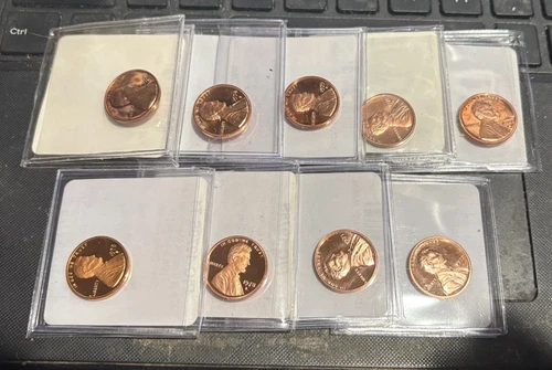 10 coins 1980-S, to, 1989-S  Gem deep cameo PROOF Lincon  cent