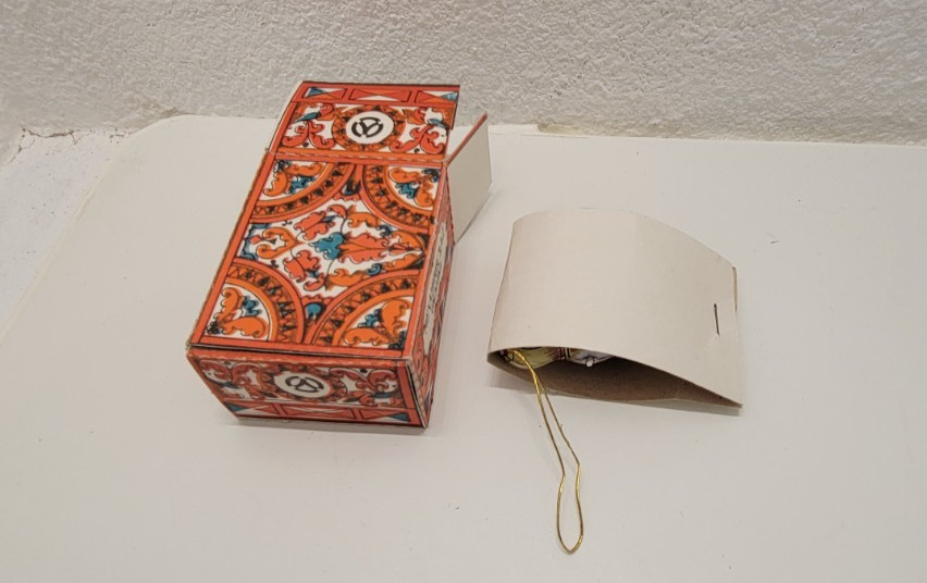 ZZ Germany Zimmerman Zirndorf Tin Toy Ornament Dog With Rolling Ball Works