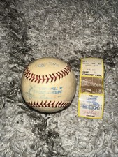 6/18/1989  Boston Red Sox - Vs. Chicago White Sox Game Used Baseball With Ticket