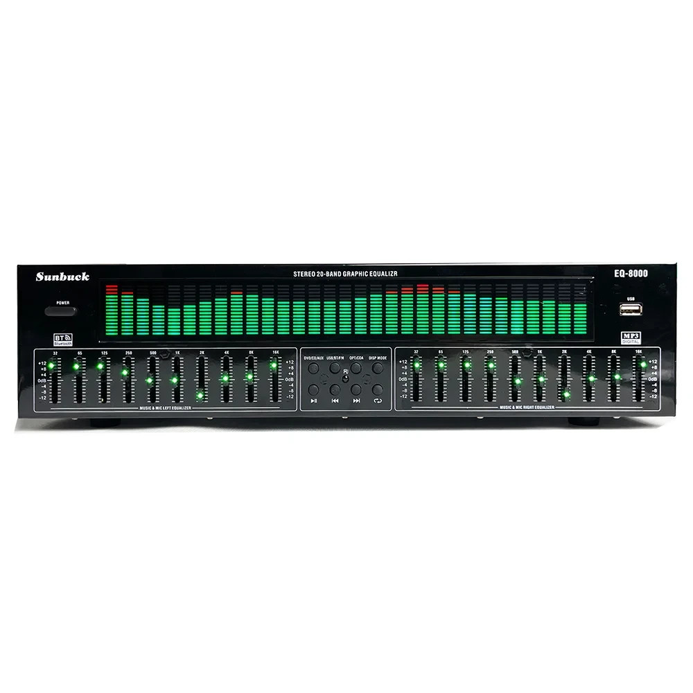 New EQ Equalizer Music Spectrum Analysis Stereo 20-Band Graphic Equalizer BT5.4