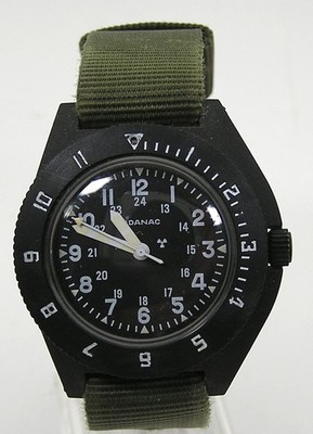 Jan 2000 Adanac Navigator US Military Watch Mil-W-46374F Rotating Bezel Running