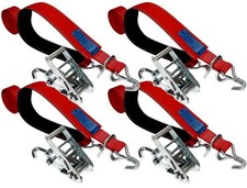 Kit of 4 Over Wheel Car recovery Transporter Straps – Circumference Lashing