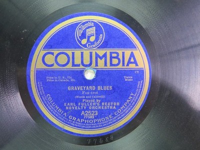 Earl Fuller's Orch. - COUMBIA A2523 - Graveyard Blues & Sweet Emalina, My Gal
