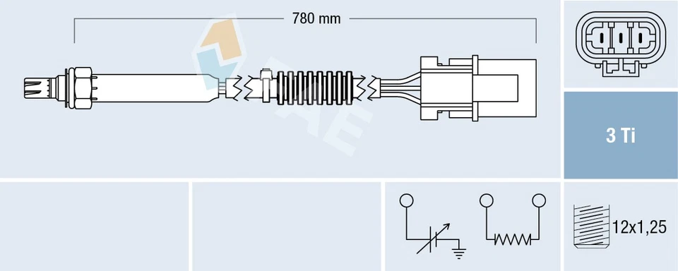 Sonde lambda 77181 FAE pour NISSAN - Photo 1/1