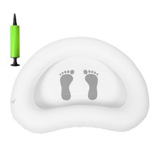 Multipurpose PVC Foot Bath Basin Quick Inflation Design for Pool Spa Entry Prep