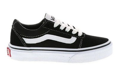 Vans Ward Sneaker in Black/White Canvas | Kids' Low-Top