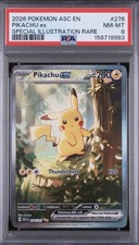 Ascesed Heroes Pikachu Ex SIR 276/217 PSA 8 carte Pokemon