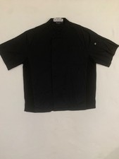 Chef Works Mens Chef Coats Black 5 Button Industrial Work Uniform XL B01